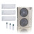 55,000 BTU ACiQ Extreme 22.2 SEER2 Tri Zone Wall Mount Mini Split Heat Pump System - R454B | 230V - 6 + 18 + 24 - ACiQ-55Z-HH-M6C / ACIQ-06W / ACIQ-18W / ACIQ-24W  Mini Split Systems Direct