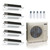 55,000 BTU ACiQ Standard 22 SEER2 5 Zone Slim Ceiling Casette Mini Split Heat Pump System - R454B | 230V - 6 + 9 + 9 + 12 + 12