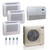 55,000 BTU ACIQ Standard 22 SEER2 Quad Zone Floor Mount Mini Split Heat Pump System - R454B | 230V - 9 + 12 + 12 + 18 - ES-55Z-M6C / ACIQ-09FM / ACIQ-12FM-2 / ACIQ-18FM  Mini Split Systems Direct