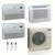55,000 BTU ACIQ Standard 22 SEER2 Tri Zone Floor Mount Mini Split Heat Pump System - R454B | 230V - 12 + 18 + 18 - ES-55Z-M6C / ACIQ-12FM-HH-MD / ACIQ-18FM-HH-MD-2  Mini Split Systems Direct