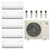 48,000 BTU 20 SEER2 Daikin 5 Zone Ductless Mini Split Heat Pump System - 7K-7K-7K-9K-9K - 5MXM48AVJU9 - (3) CTXV07AVJU9  - (2) FTXV09AVJU9  Mini Split Systems Direct