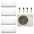 36,000 BTU 20 SEER2 Daikin 4 Zone Ductless Hyper Heat Mini Split Heat Pump System - 9K-9K-12K-15K - 4MXT36AVJU9 - (2) FTXV09AVJU9 - FTXV12AVJU9 - FTXV15AVJU9  Mini Split Systems Direct