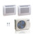 18,000 BTU ACiQ Standard 25.1 SEER2 Dual Zone Floor Mount Mini Split Heat Pump System - R454B | 230V - 9 + 12 - ES-18Z-M3C / ACIQ-09FM-HH-MD / ACIQ-12FM-HH-MD  Mini Split Systems Direct