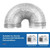 AlorAir Dehumidifier Aluminum Foil Intake Duct 10 inches Diameter 10 ft Long with Duct Clamps - AA-DFA-10  Mini Split Systems Direct