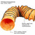 AlorAir PVC Flexible Duct Hose 8 Inches for CleanShield HEPA 550 Air Scrubber 16.4 Feet - AA-PVC-H550  Mini Split Systems Direct