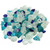 Amantii / Sierra Flame Fire Glass Media – “Ocean Blue” Small Bead – AMSF-GLASS-16 - AMSF-GLASS-16  Mini Split Systems Direct