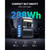 Anker Solar Generator SOLIX C300 with 60W Solar Panel, 288Wh Portable Power Station, 300W (600W Surge), LiFePO4 Battery, 140W Two-Way Fast Charging, for Outdoor Camping, Traveling, and Emergencies