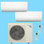 Daikin 18,000 Btu 21 SEER2 R-32 2-Zone Ductless Mini Split Heat Pump System - 7K-7K - 2MXM18AVJU9 - CTXV07AVJU9 - CTXV07AVJU9  Mini Split Systems Direct