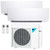 Daikin CIRRA Series 18,000 BTU 17 SEER2 2-Zone Ductless Mini Split Air Conditioner Heat Pump System 208/230V - 9K + 9K - 2MX18AXVJU / CTX09AXVJU / CTX09AXVJU  Mini Split Systems Direct