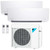 Daikin CIRRA Series 24,000 BTU 17 SEER2 2-Zone Ductless Mini Split Air Conditioner Heat Pump System 208/230V - 12K + 12K - 2MX18AXVJU / CTX12AXVJU / CTX12AXVJU  Mini Split Systems Direct
