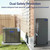 DELLA 2.83 Ton 34,000 BTU 19 SEER2 Central Ducted Two-Stage Inverter Heat Pump Split System - Multi-Position - R-454B - T-36K-I+O  Mini Split Systems Direct