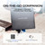 EF ECOFLOW 110W Portable Solar Panel, Foldable with Carry Case, High 23% Efficiency, IP68 Water & Dustproof Design for Camping, RVs, or Backyard Use