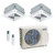 27,000 BTU 25 SEER2 ACiQ Standard 2-Zone Ceiling Cassette Mini Split System | R454B | 230v - 18+18 - ES-27Z-M4C / ACIQ-18CC-HH-MC-2  Mini Split Systems Direct