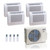 27,000 BTU ACIQ Extreme 23 SEER2 Quad Zone Floor Mount Mini Split Heat Pump System - R454B | 230V - 9 + 9 + 9 + 9 - ACIQ-27Z-HH-M4C / ACIQ-09FM-HH-MD-4  Mini Split Systems Direct