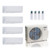 27,000 BTU ACIQ Extreme 23 SEER2 Quad Zone Wall Mount Mini Split Heat Pump System - R454B | 230V - 6 + 6 + 6 + 9 - ACiQ-27Z-HH-M4C / ACIQ-06W-HH-MD-3 / ACIQ-09W-HH-MD  Mini Split Systems Direct