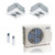 27,000 BTU ACiQ Standard 25 SEER2 Dual Zone Ceiling Cassette Mini Split Heat Pump System - R454B | 230V - 12 + 12 - ES-27Z-M4C / ACIQ-12CC-HH-MC-2  Mini Split Systems Direct