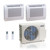 27,000 BTU ACiQ Standard 25 SEER2 Dual Zone Floor Mount Mini Split Heat Pump System - R454B | 230V - 12 + 12 - ES-27Z-M4C / ACIQ-12FM-HH-MD-2  Mini Split Systems Direct