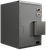 Goodman 5 Ton 16.6 SEER2 R-32 Central Heat Pump Split System with Evaporator Coil & Modular Blower, gray metal enclosure with rectangular base and flat top, featuring a door with handle and latch.