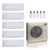 36,000 BTU ACIQ Extreme 23 SEER2 5 Zone Wall Mount Mini Split Heat Pump System - R454B | 230V - 6 + 6 + 6 + 6 + 6 - ACiQ-36Z-HH-M5C / ACIQ-06W-HH-MD-5  Mini Split Systems Direct