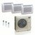 36,000 BTU ACIQ Extreme 23 SEER2 Tri Zone Floor Mount Mini Split Heat Pump System - R454B | 230V - 9 + 9 + 12 - ACIQ-36Z-HH-M5C / ACIQ-09FM-HH-MD-2 / ACIQ-12FM-HH-MD  Mini Split Systems Direct