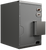 Goodman 5 Ton 16.6 SEER2 R-32 Central Heat Pump Split System with Evaporator Coil & Modular Blower, gray metal enclosure with rectangular base and flat top, featuring a door with handle and latch.