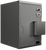 Goodman 5 Ton 16.6 SEER2 R-32 Central Heat Pump Split System with Evaporator Coil & Modular Blower, gray metal enclosure with rectangular base and flat top, featuring a door with handle and latch.