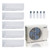36,000 BTU ACIQ Standard 24 SEER2 Five Zone Wall Mount Mini Split Heat Pump System - R454B | 230V - 6 + 6 + 6 + 6 + 9 - ES-36Z-M5C / ACIQ-06W-HH-MD-4 / ACIQ-09W-HH-MD  Mini Split Systems Direct