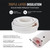 VEVOR 50FT Mini Split Line Set – Durable Copper Tubing & Insulation - JSY-SS-SKU2  Mini Split Systems Direct