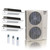 48,000 BTU 23 SEER2 ACiQ Extreme 3-Zone Slim Ceiling Cassette Mini Split System | R454B | 230v - 12+12+12 - ACiQ-48Z-HH-M6C / SCC-12-HH-MB-3  Mini Split Systems Direct