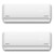Pioneer® Dual Split 36000 BTU 3-Ton Quantum Ultra Wi-Fi 22.5 SEER2 Energy-Star Multi (2) Zone Wall Mount Air Conditioner Heat Pump 230-Volt