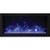 Remii 55" Extra Slim Indoor or Outdoor Built In Electric Fireplace with Black Steel Surround - 102755-XS  Mini Split Systems Direct
