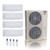 48,000 BTU ACIQ Extreme 23 SEER2 Quad Zone Wall Mount Mini Split Heat Pump System - R454B | 230V - 6 + 9 + 9 + 9 - ACIQ-48Z-HH-M6C / ACIQ-06W-HH-MD / ACIQ-09W-HH-MD-3  Mini Split Systems Direct