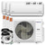 Triple Split 36000 BTU 3-Ton Quantum Ultra Wi-Fi 22.5 SEER2 Energy-Star Multi (3) Zone Wall Mount Air Conditioner Heat Pump 230-Volt - WYT040GLSI24M4-18W-9W-9W  Mini Split Systems Direct