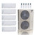 48,000 BTU ACIQ Extreme 23 SEER2 5 Zone Wall Mount Mini Split Heat Pump System - R454B | 230V - 6 + 6 + 6 + 6 + 9 - ACIQ-48Z-HH-M6C / ACIQ-06W-HH-MD-4 / ACIQ-09W-HH-MD  Mini Split Systems Direct