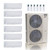 48,000 BTU ACIQ Extreme 23 SEER2 6 Zone Wall Mount Mini Split Heat Pump System - R454B | 230V - 6 + 6 + 6 + 9 + 12 + 12 - ACIQ-48Z-HH-M6C / ACIQ-06W-3 / ACIQ-09W / ACIQ-12W-2  Mini Split Systems Direct