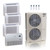 48,000 BTU ACIQ Extreme 23 SEER2 Quad Zone Floor Mount Mini Split Heat Pump System - R454B | 230V - 9 + 9 + 9 + 24 - ACIQ-48Z-HH-M6C / ACIQ-09FM-HH-MD-3 / ACIQ-24FM-HH-MD  Mini Split Systems Direct