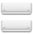 Pioneer® Dual Split 36000 BTU 3-Ton Quantum Ultra Wi-Fi 22.5 SEER2 Energy-Star Multi (2) Zone Wall Mount Air Conditioner Heat Pump 230-Volt