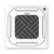 Pioneer® Multi Zone 24,000 BTU Quantum Series Ceiling Cassette Indoor Section Split Inverter++ Air Conditioner Heat Pump 230V