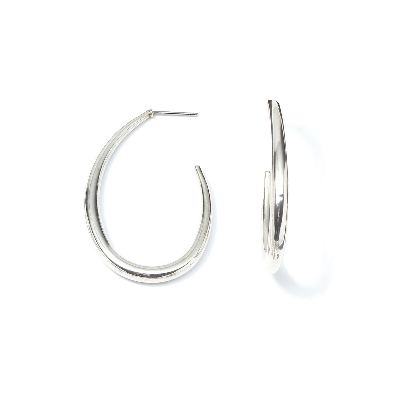 C LUXE by Claire's Titanium Silver 10MM Crystal Huggie Hoop Earrings |  Claire's US