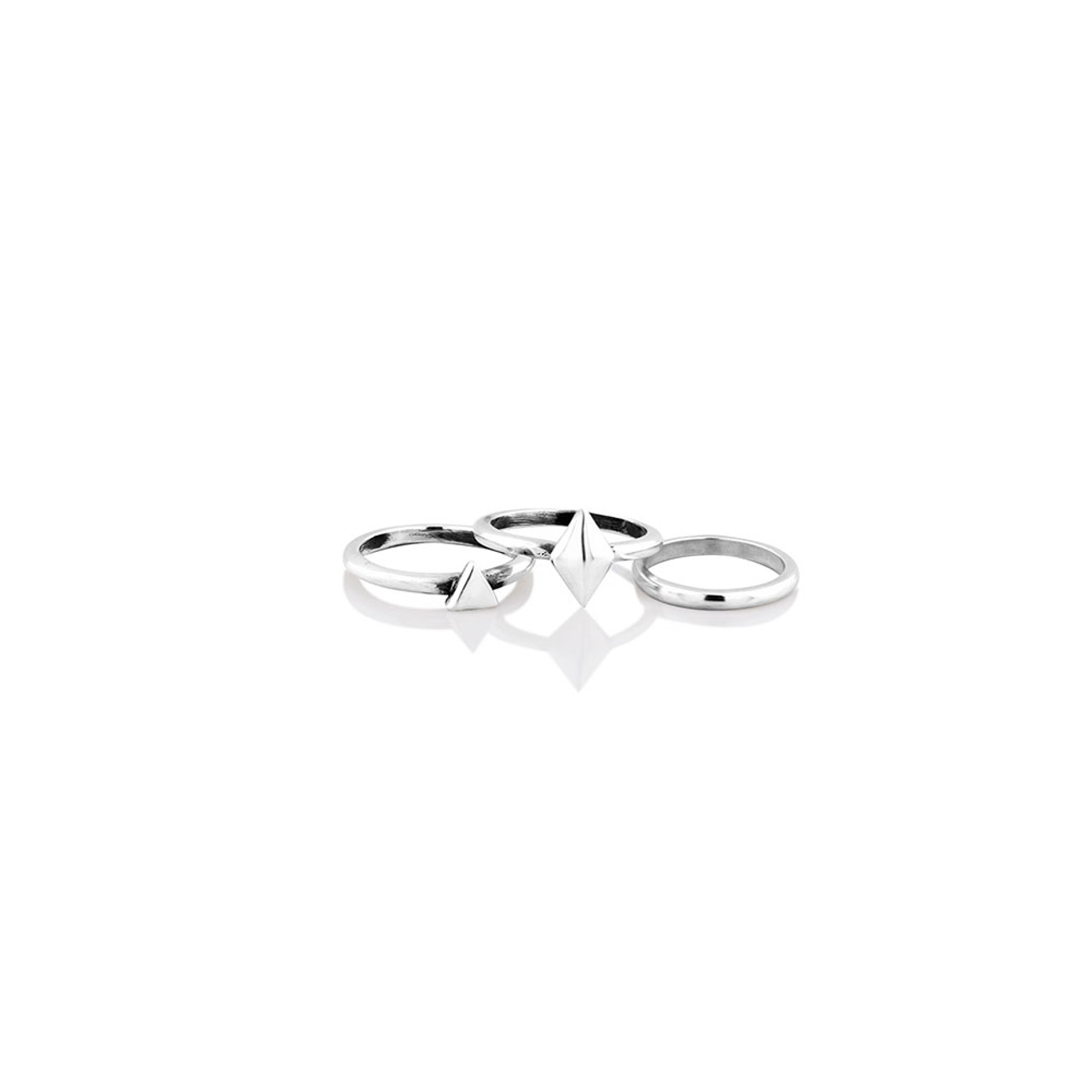 Buy Platinum Plated Elegant Austrian Crystal Adjustable Solitare Couple Ring  online from Karat Cart