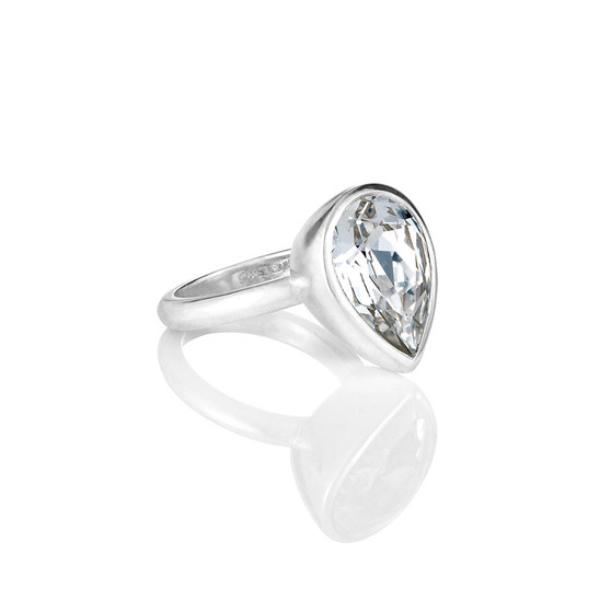 Bold Crystal Teardrop  Ring   - Please allow 10 -15 working days for manufacturing.