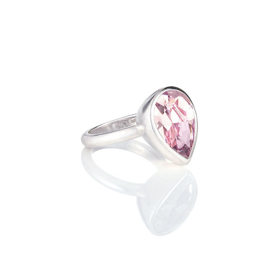 Bold Antique Pink Teardrop Ring   - Please allow 10 -15 working days for manufacturing.