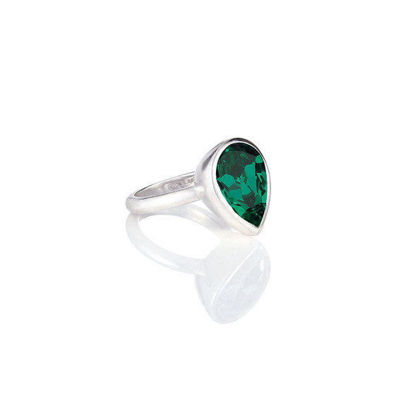 Bold Emerald Teardrop Ring   - Please allow 10 -15 working days for manufacturing.