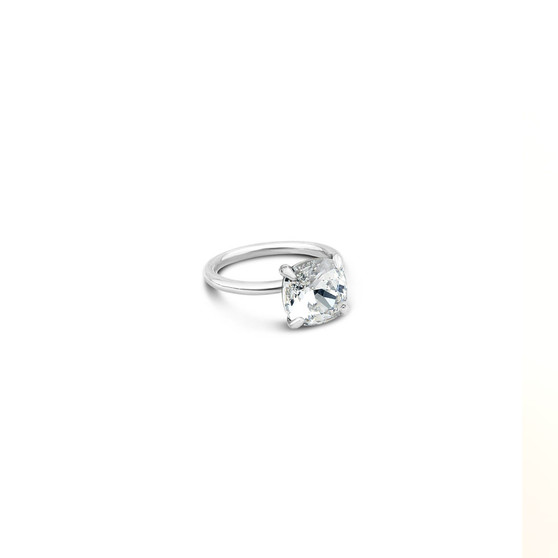 Starlight Cushion Cut Ring in Sterling Silver 