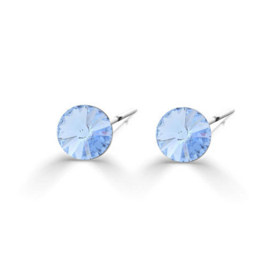 5mm Rivoli Swarovski crystal Stud Earrings. NEW COLOURS