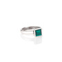 Petite Square Emerald  Ring   - Please allow 10 - 15 working days for manufacturing.