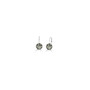 Black Diamond Petite Glam Rock Drop Earrings - Burnished Silver / Swarovski Crystal Earrings / Lever back Fastening 