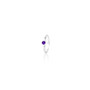 Amethyst (February) Petite Solitaire Ring -  Sterling Silver 925  - Please allow 10 - 15 working days for manufacturing.