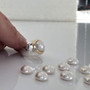 Kiss of Gold Mabe Pearl Ring - Please allow 10 -15 working days for manufacturing.