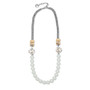 18ct Gold Two-Tone Pearl Necklace